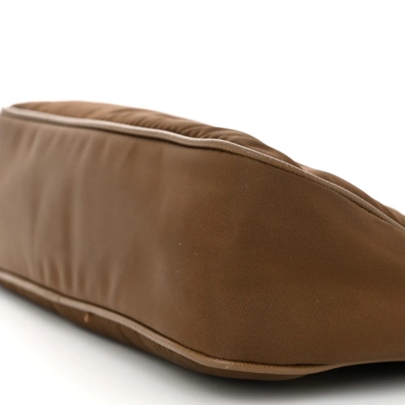 Prada Tessuto Nylon Saffiano Re-Edition 2005 Shoulder Bag: Color--Cacao - Picture 8 of 9